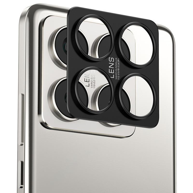 Pelindung Kamera Logam, Melengkung 3D, untuk Xiaomi 14T Pro / 14T, Kalis Calar, Pelindung Lensa 4
