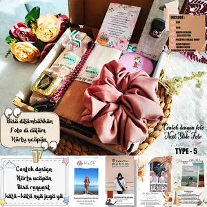 Hampers Hijab premium Hadiah Kado / Gift Box Cewek Hijab / Hampers Lebaran / Hampers Ulang Tahun / Hampers Wisuda Muslim Tasbih