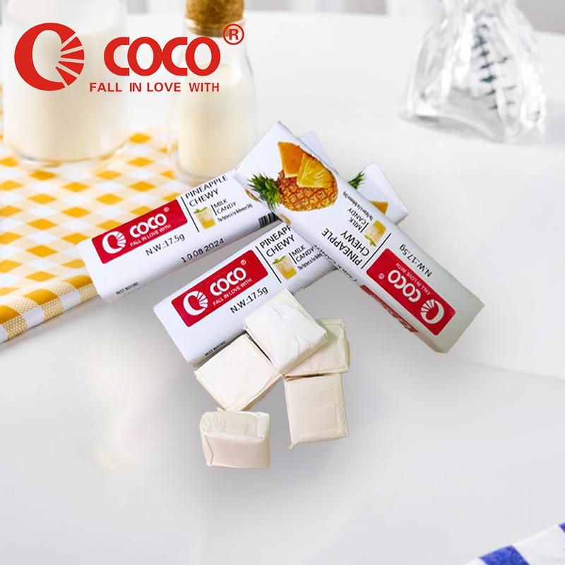 Coco Roco Hard Candy coco fruity chewy milk candy-30 tubes 5pcs candy in a tube-Three ...