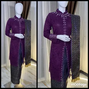 Tunik hanna burkat payet(ONE SET+free hijab) Burkat tunik payet