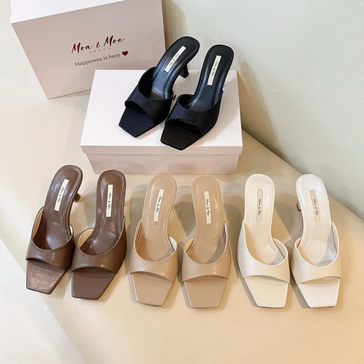 Dép 6 phân mãnh Moa & Moe Shoes gót nhọn