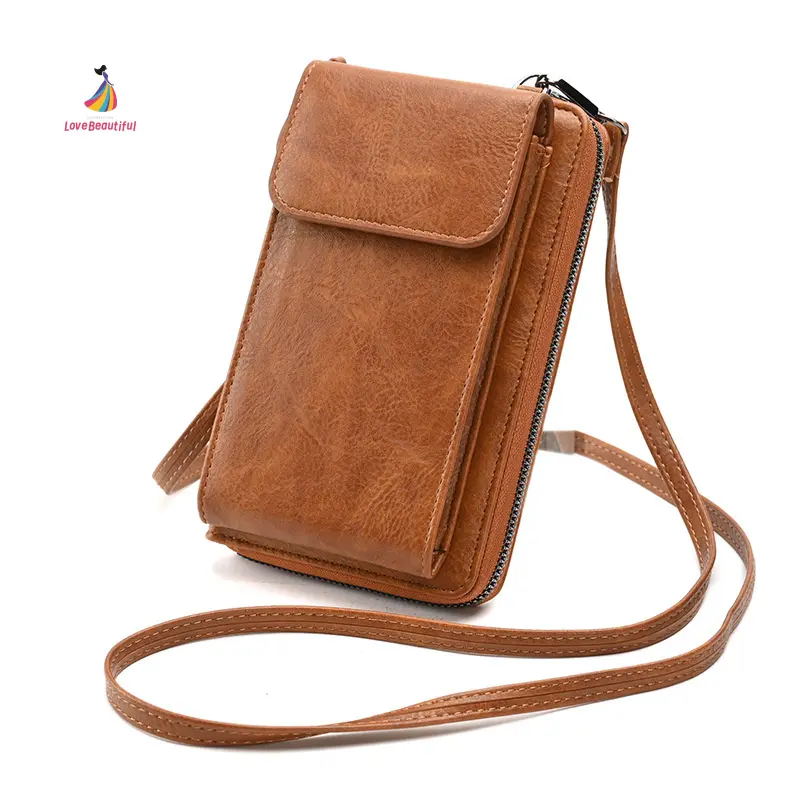 2023 New Spring New Women's Wallet Shoulder Messenger Bag Korean Style Multifunctional Mobile Phone Bag in Stock Wholesale