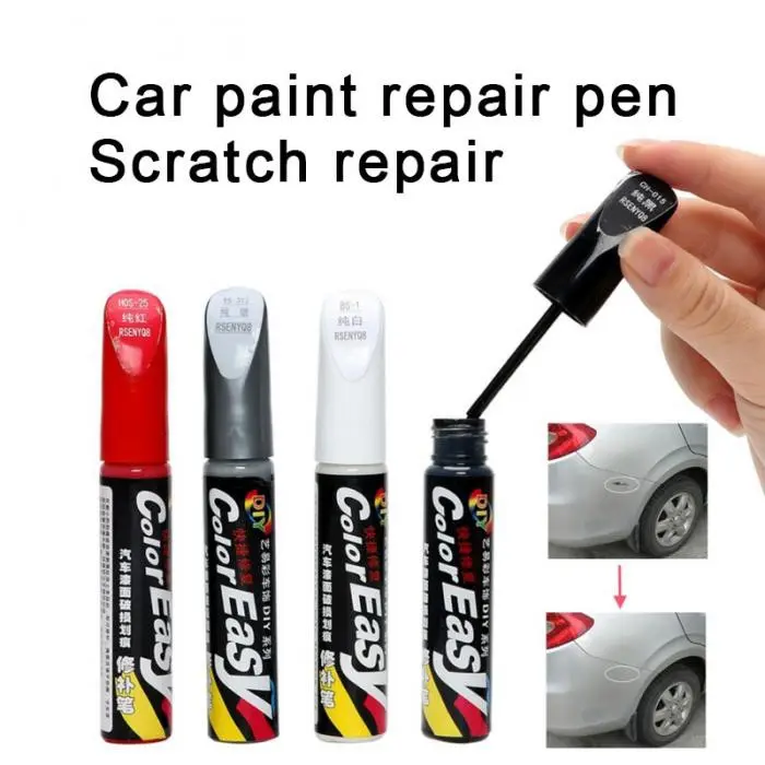12ml Universal Car Touch Up Pen Coat Paint Clear Scratches Fix It Repair Pro Remover Tool Waterproof Coat Painting Scratch Clear Minor Scratch