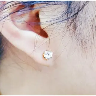Dhanva store Anting Emas Tusuk Desy permata GOLD / SILVER ANTI ALERGI ANTI LUNTUR SELAMANYA Perhiasan
