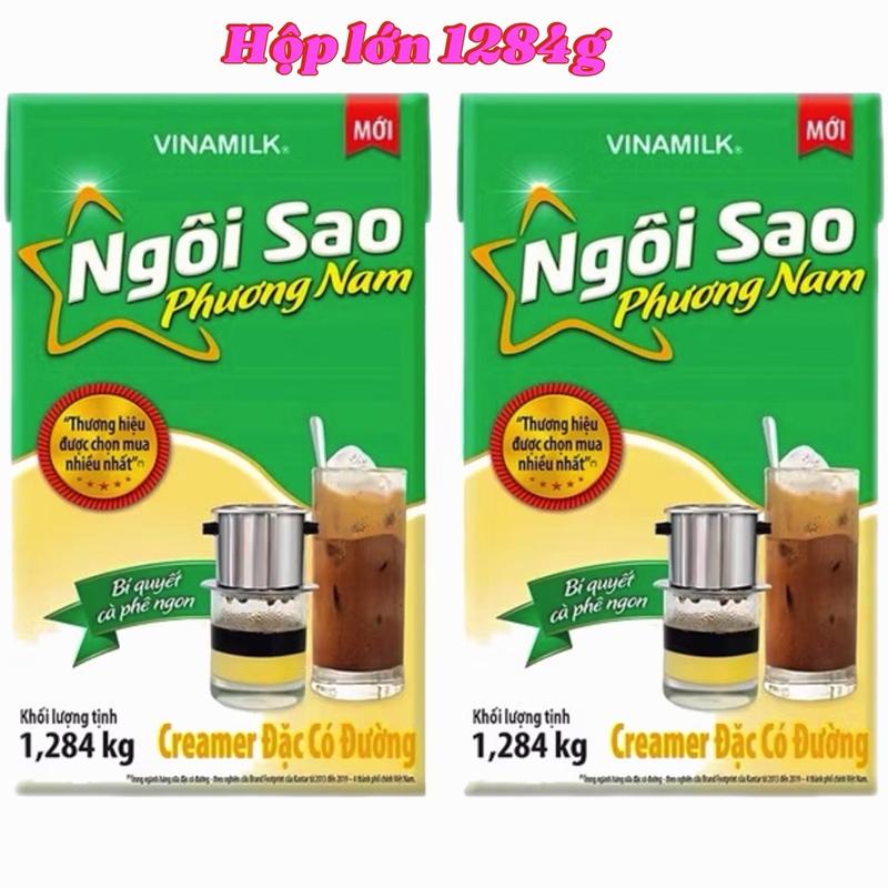 2 hộp sữa đặc Ngôi sao Phương Nam hộp lớn 1284g / hộp