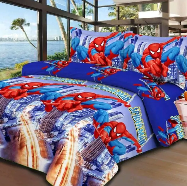SPREI MOTIF SPIDERMAN RED UK 180 x 200 KING 120X200 SINGLE / SPREI ANAK LAKI - LAKI SPREI KARTUN KARAKTER