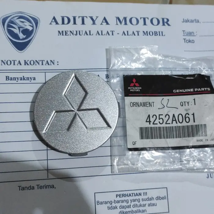 dop roda velk velg mirage 2012-2020 ORIGINAL RESMI MITSUBISHI 100%