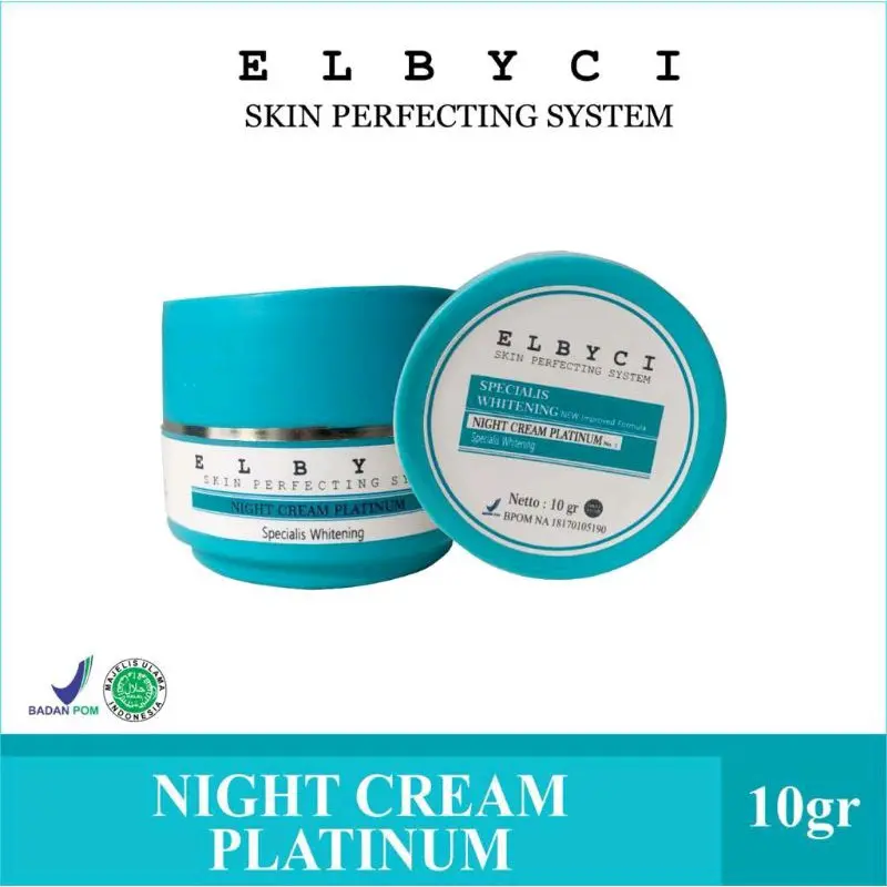 ELBYCI NIGHT CREAM PLATINUM [ORIGINAL] Mencerahkan Kusam Wajah 4