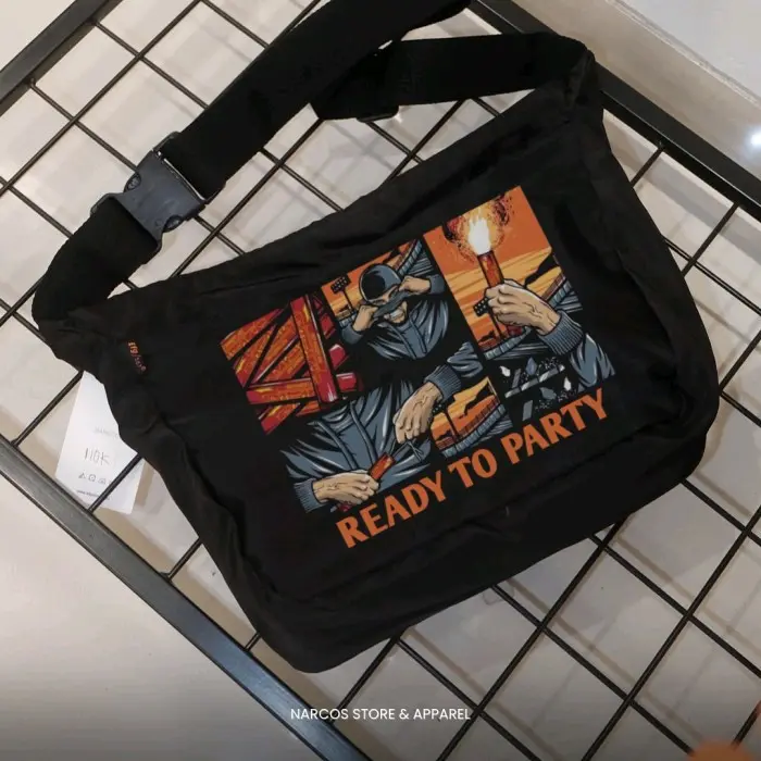 Tas Selempang Pria Wanita Murah Slingbag Cowok Waterproof Keren Kekinian Cocok Untuk Sekolah dan Nongkrong 0
