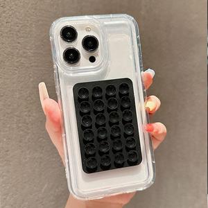 Funda para celular transparente con ventosa, cubierta protectora anticaídas, accesorios para celular compatibles con la serie iPhone