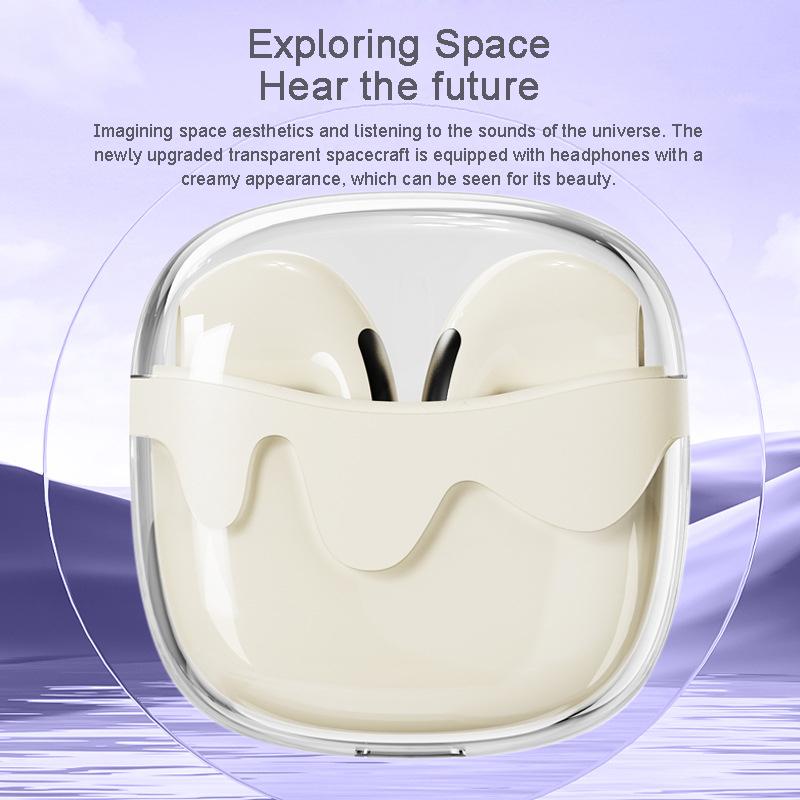 G07 Wireless Earbuds Longer Playtime Ear Buds With Transparent Charging Case For Music Sports For Android and iOS Headphone 1