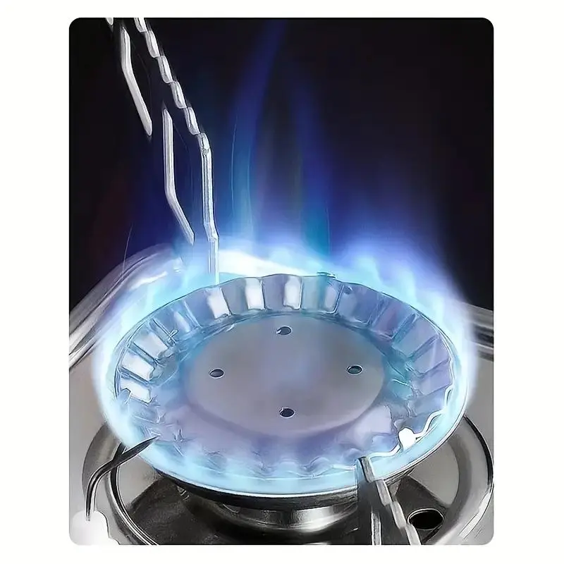 Portable Windproof Camping Stove, Foldable Design Stainless Steel Camping Stove, Outdoor Kitchenware for Campers & Outdoor Enthusiasts 6