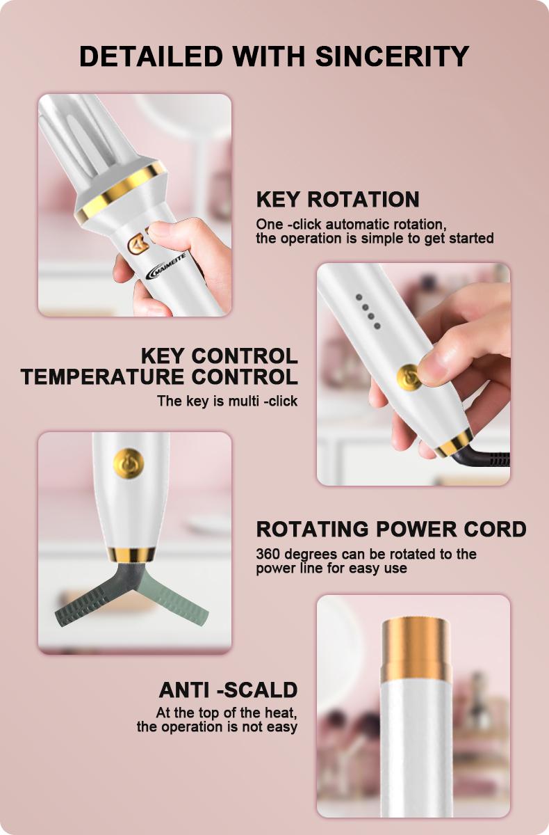 MAIMEITE 32MM Catokan Curly Otomatis Catokan Keriting Rambut Otomatis Ceramics Curly Libra Hair Curly Styler