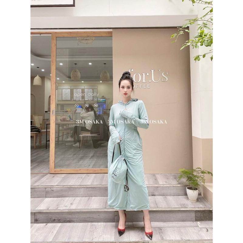 (HÀNG chính hãnġ) SALE SHOCK!!! Awm9 Áo chống nắng dáng dài 2 lớp 3M Osaka , chất Aircool làm mát 1