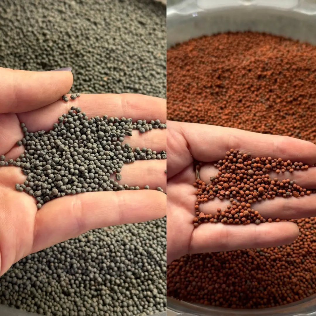 GỐM TRÒN ĐỎ VÀ ĐEN / ceramic  500G TRẢI NỀN BỂ CÁ , HỒ CÁ CẢNH, BỂ THỦY SINH, BỂ CÁ LÓC