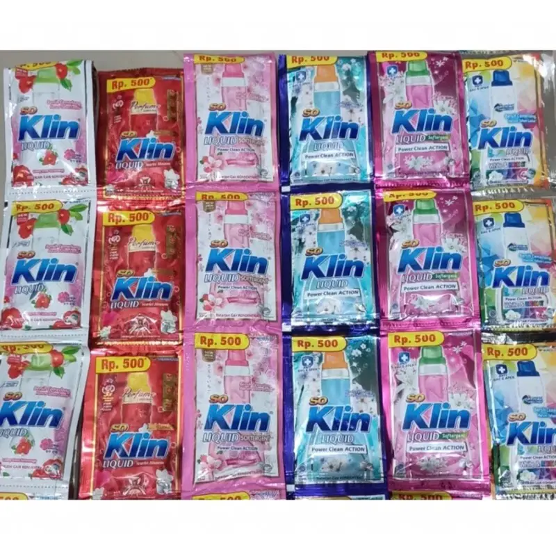 Termurah SOKLIN LIQUID Perfume 20ml 1 Renceng isi 12 Sachet | Deterjen Cair | Sabun Cuci Pakaian 1