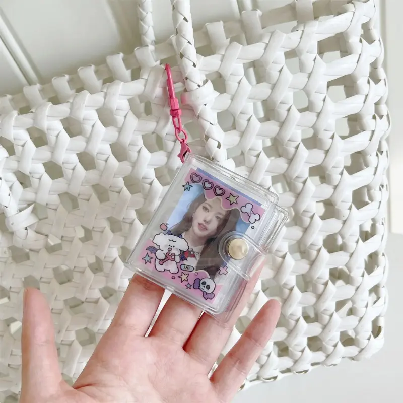 Túi Giữ Ảnh, 2 Inch, Trong Suốt, Album Ảnh Mini Tự Làm, Móc Chìa Khóa, Bảo Quản Ảnh Chứng Chỉ Cầm Tay Nhẫn Chìa Khóa Cầm Tay Hàng Mới Về 3