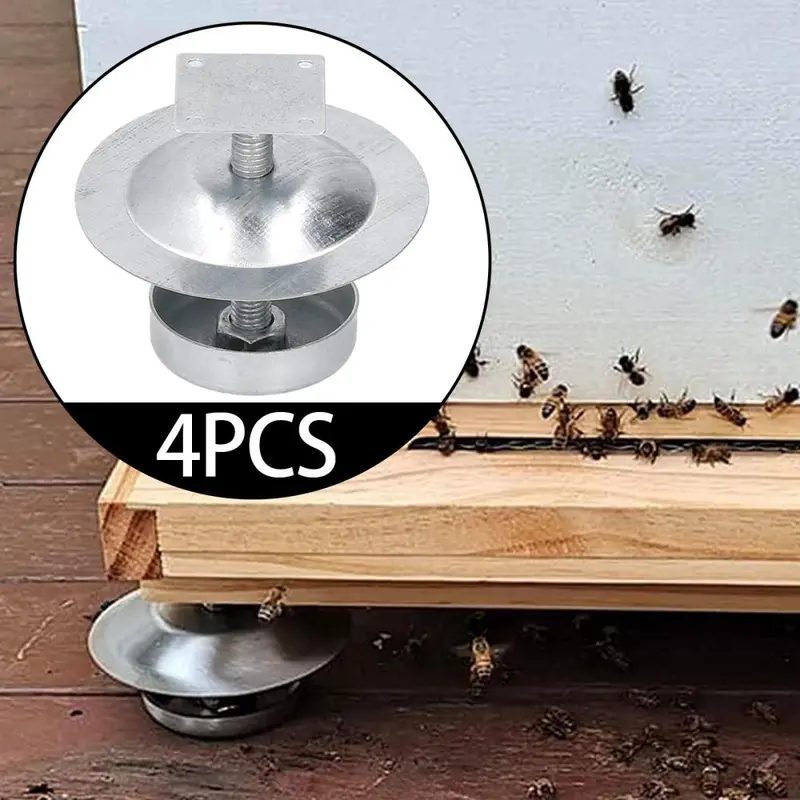 4x Beehive Base Beehive Feet 2.76'' Height Beekeeping Supplies Sturdy Portable Beekeeping Tools Beehive Support for Workshop Outdoor Home 6