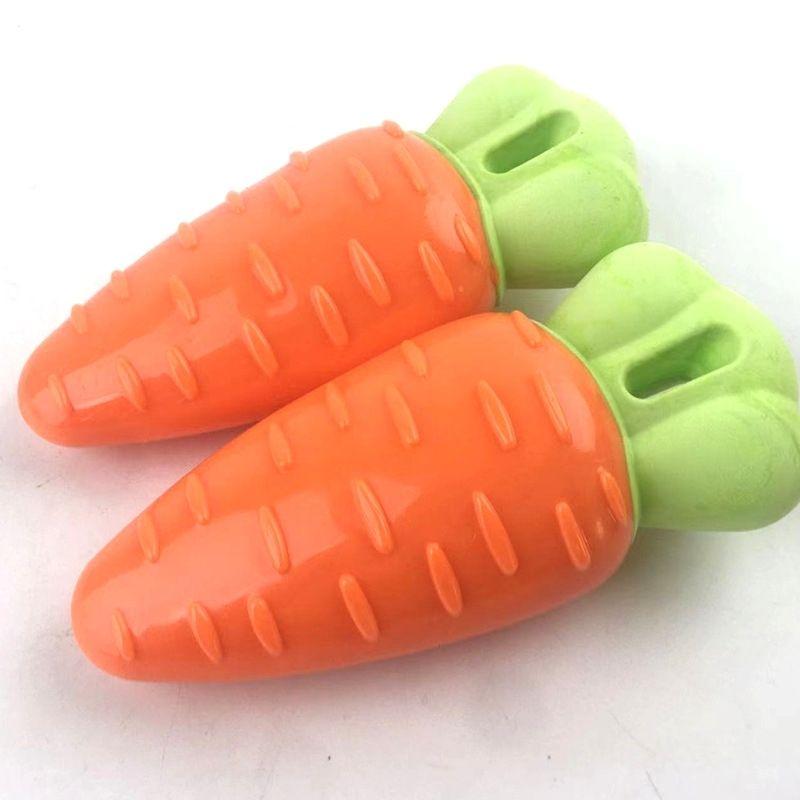 [Store Hot Sale] Dog Carrot TPR Bite-Resistant Toys Vegetable Puppy Interactive Sound Relieving Stuffy Molar Carrot Pet Toy 0