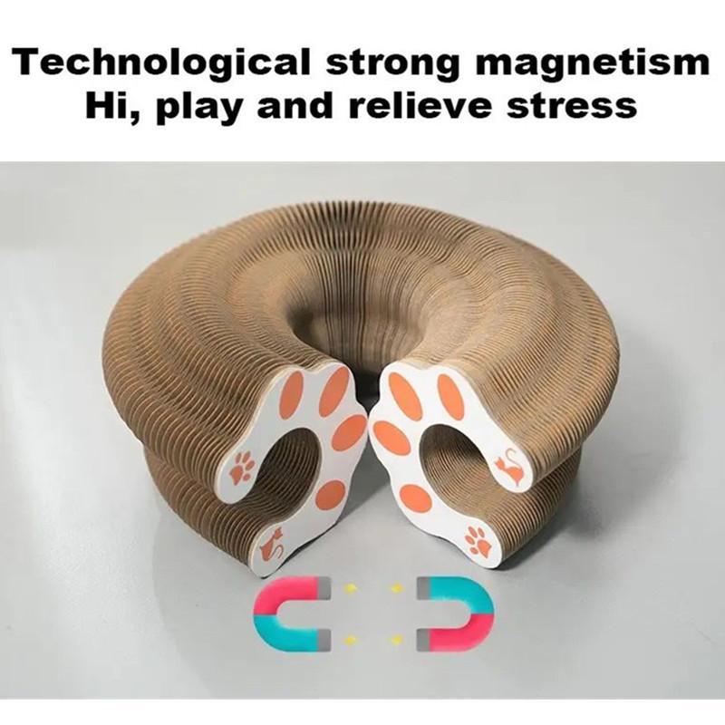 Foldable Cat Toy, Durable Funny Cat Scratcher with Bell, Durable Cat Scratching Toy, Funny Interactive Pet Paws Kitten Scratching Toy, Pet Supplies for Indoor Outdoor Use, Cat Toys, Pet Products Tools 5