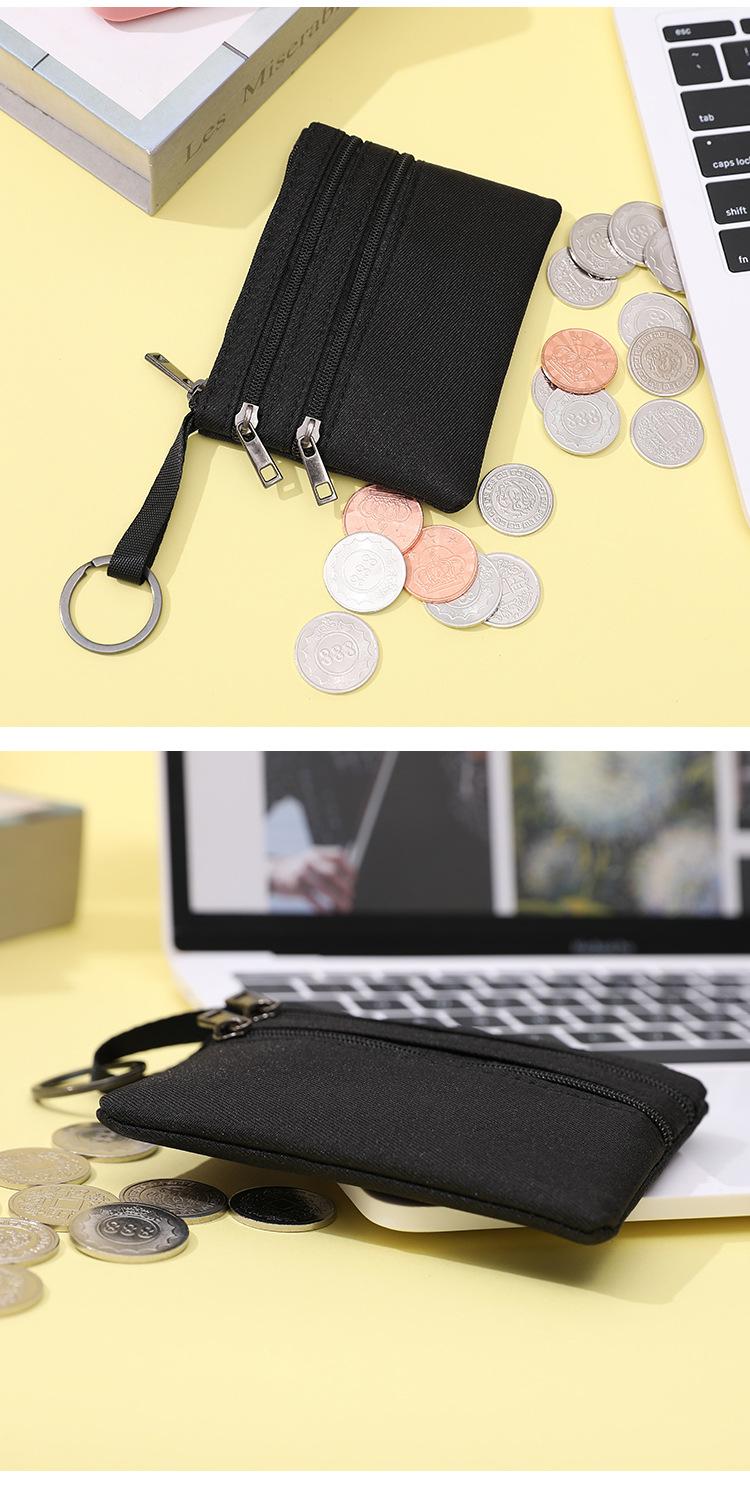 Product Introduction of Women's Coin Purse 2024 New Color-Block Zipper Wallet Short Fabric Multi-Layer Zipper Bag Coin Card Storage Bag st  argo  bag ordering  mini  kelly  bag  straight  china mini  kelly  china  bag bag  bestie1 tas  branded  dari  china mini mewah tapi 13