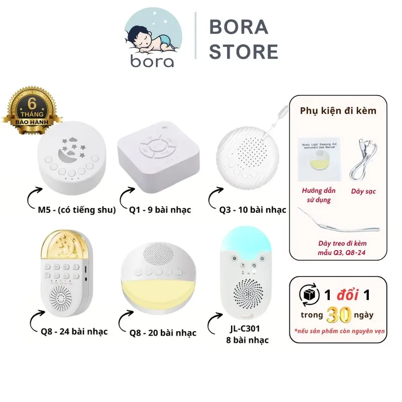 Máy tiếng ồn trắng giúp bé ngủ ngon, sâu giấc 0