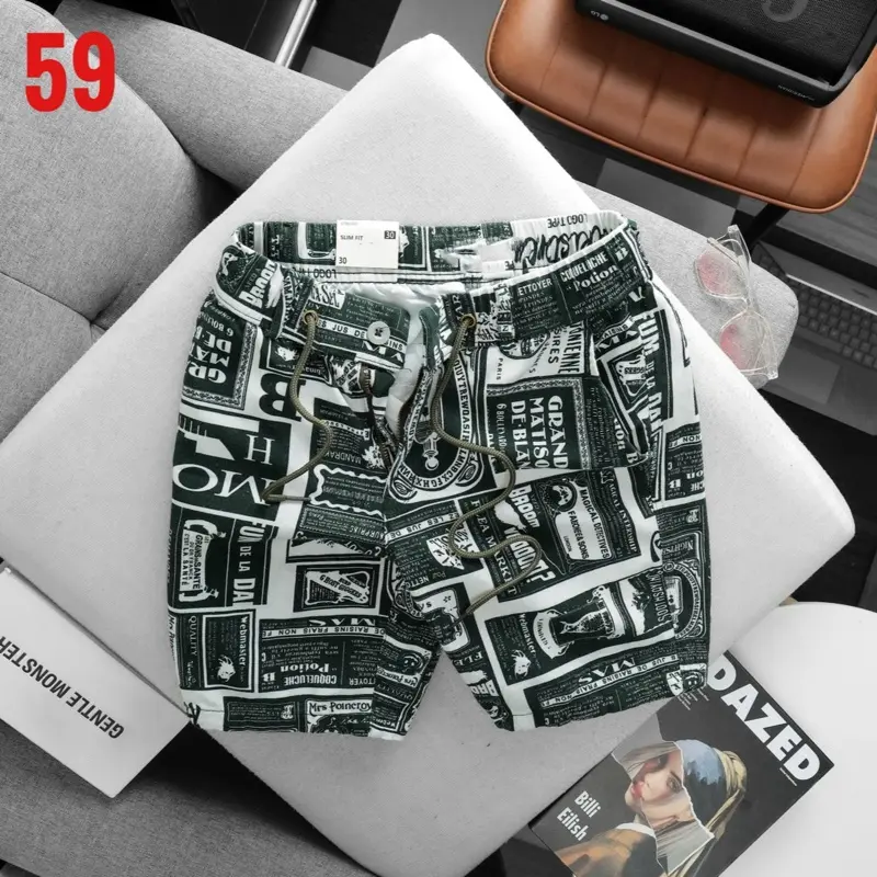 Quần short nam hoạ tiết như hình 0