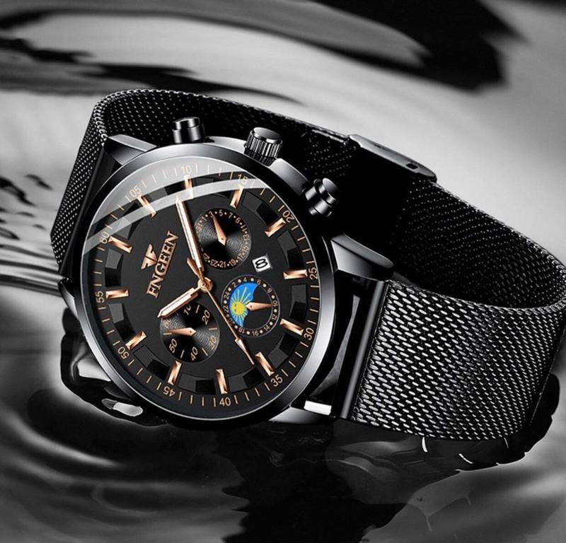 Đồng hồ nam FNGEEN F17 mặt tròn có điểm nhấn mặt trời, chống xước chống nước 3ATM, TẶNG FULL BOX HỘP CHÍNH HÃNG ,KHĂN MỊN LAU TẶNG FULL BOX HỘP, PIN DỰ PHÒNG ĐỒNG HỒ ,KHĂN MỊN LAU  ( SỐ LƯỢNG QUÀ TẶNG CÓ HẠN)