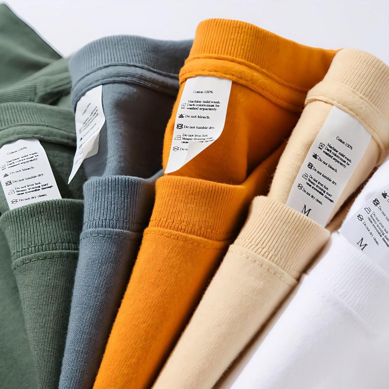 Áo Thun Cotton 100% Cho Nam Và Nữ, Áo Màu Trơn Cho Cặp Đôi, Dáng Rộng, Màu Trắng, Mùa Hè