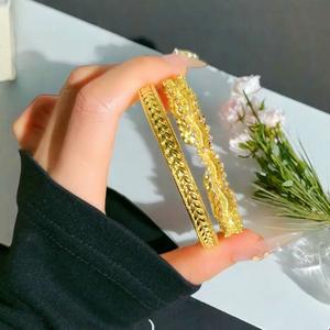 Gelang Terbuka Telinga Gandum, Gaya Retro Perancis Vintaj, Berus, Untuk Wanita, Reka Bentuk Niche, Mewah Mampu Milik, Rasa Tinggi, Gelang Personaliti Serba guna Emas Perak