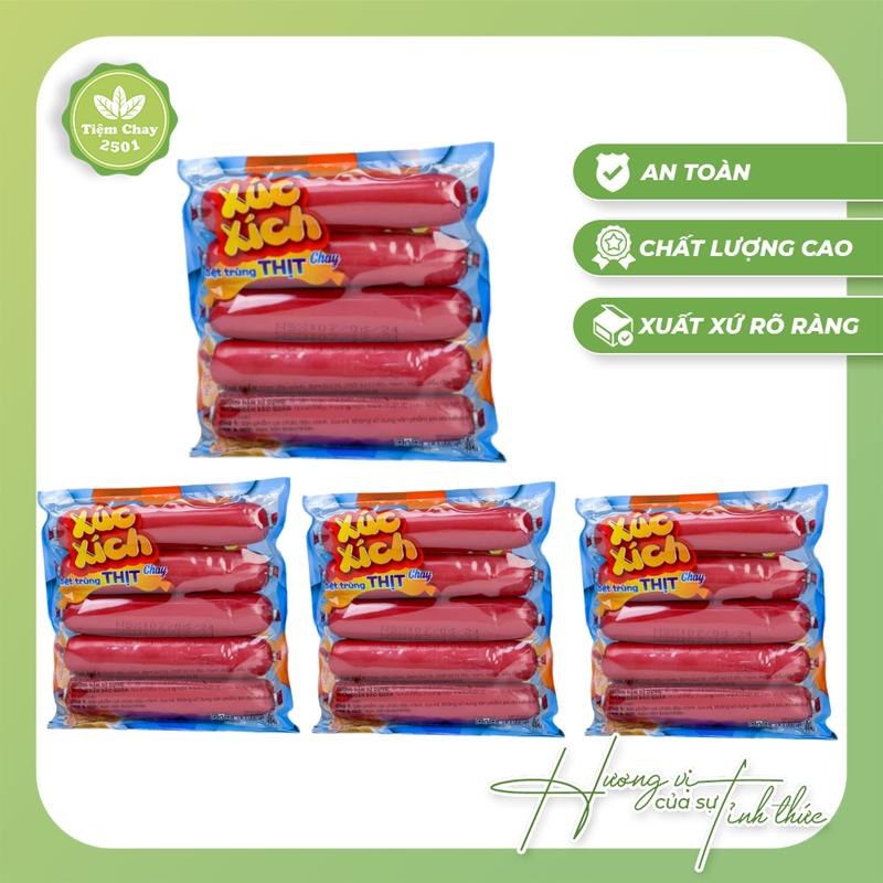 [ĐỒ ĂN CHAY] 20 cây xúc xích thịt CHAY tiệt trùng | Thực phẩm chay ngon sạch, đồ chay | Tiệm Chay 2501