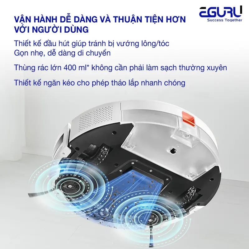 [LIVE] Robot hút bụi lau nhà Xiaomi Vacuum E5" - Ba cấp độ hút - Lực hút 2000Pa - Điều khiển giọng nói - BH 12 tháng Máy Hút Bụi Làm Sạch 2