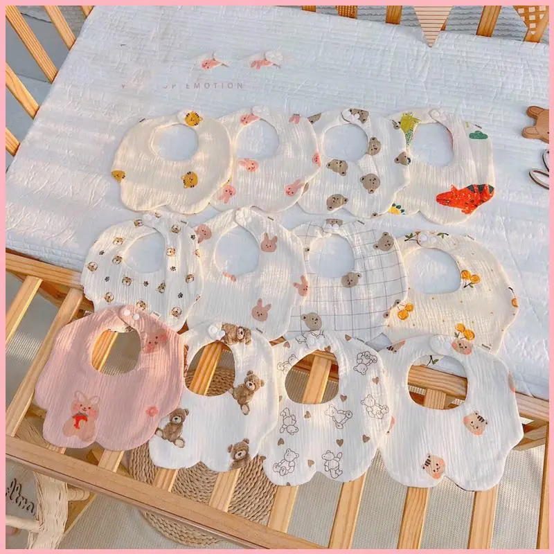 HIKASISHOP Yếm Xô hoa 6 lớp Muslin Tree cao cấp cho bé trai/ bé gái 6