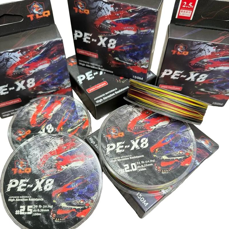 [ TLQ ] DÂY CHUYÊN LURE PE X8 5 MÀU TÂM LÃO QUỶ. DÂY TẢI CAO, ÍT BAY MÀU, CÓ LỚP SÁP BẢO VỆ Đi Câu Fishing Câu Cá Bắt Cá