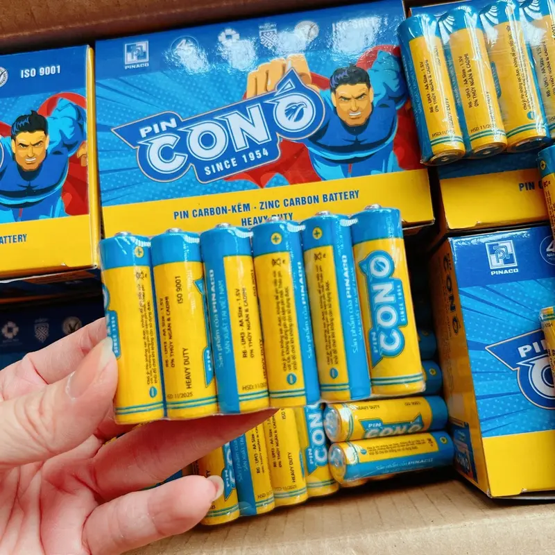 Vỉ 6pin con ó Pinaco, pin AA sử dụng cho đồ chơi 3