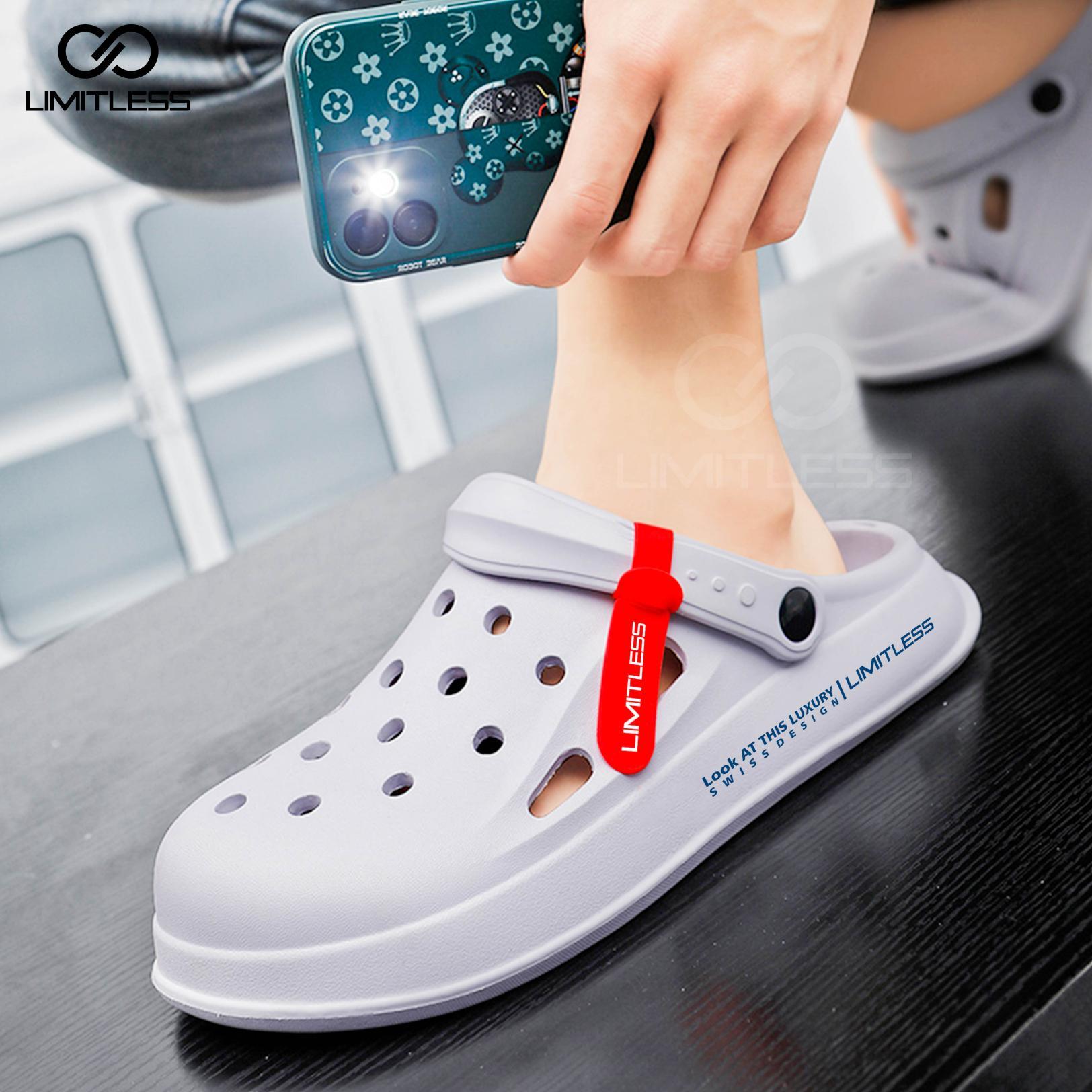 Sandal Baim Pria Modis Kasual Sendal Slip On Cowok Kekinian Bertekstur Karet Nyaman