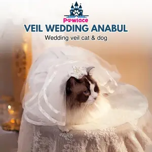 Veil Wedding Kucing Anjing - Pet Veil / Dog Cat Wedding Veil - Aksesoris Pernikahan Hewan Peliharaan - Veil Wedding Kucing Anjing - Pet Veil / Dog Cat Wedding Veil - Aksesoris Pernikahan Hewan Peliharaan - Veil pernikahan - Veil Murah - Wedding Dres Murah