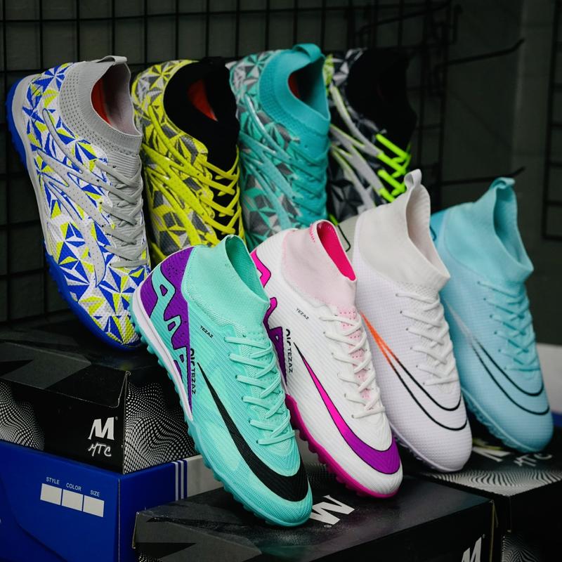 Giày bóng đá Mer Vapor 15 cao cổ, giày đá bóng, giày đá banh nam đã khâu đế - 2EVSHOP (gồm bình xịt + túi rút)