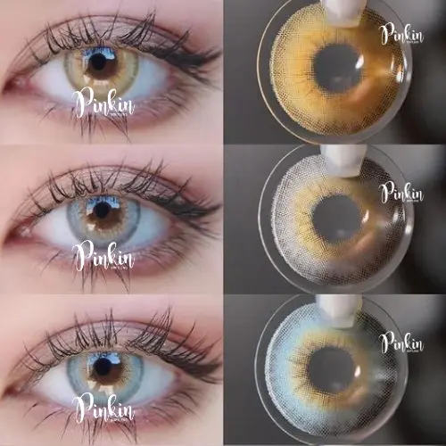 PINKINSOFTLENS My Moonwalk Gray Brown Blue By Pinkin Softlen Wedding Normal sd -10.00 1 Pasang Lensa Kontak Warna Diameter 14.5mm Lensa Kontak softlen Soft Lens Murah 2
