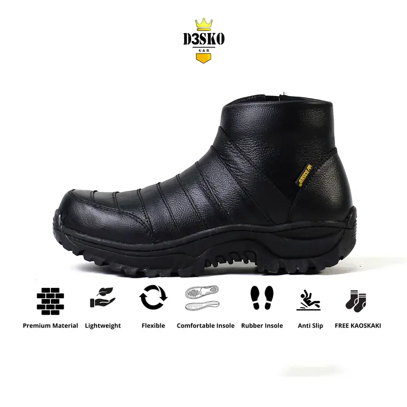 D3SKO G&B Sepatu Boots Pria D3sko Ares Safety Pria Ujung Besi