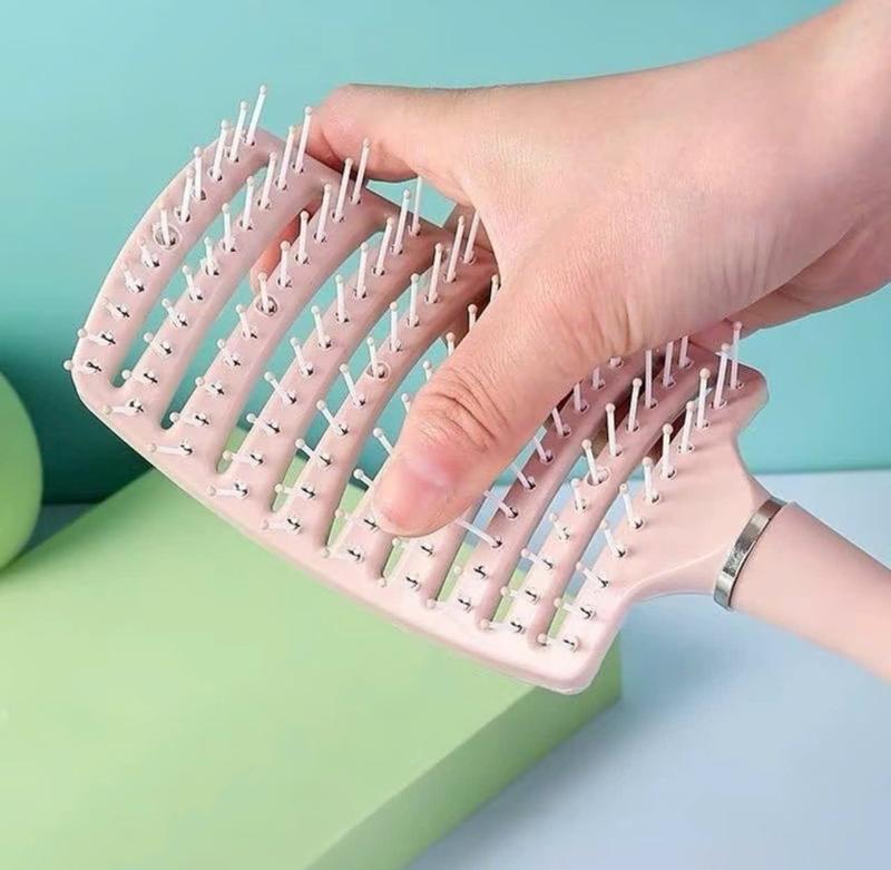 Lược Bán Nguyệt Chải Tóc Gỡ Rối Đa Năng - Lược Chải Làm Tạo Phồng Chân Tóc - Lược Massage Đầu 0