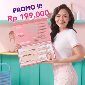 Steincookware Stein Pisau Viral Diamond Knives Knife Set Original Ungu Biru Putih Pink
