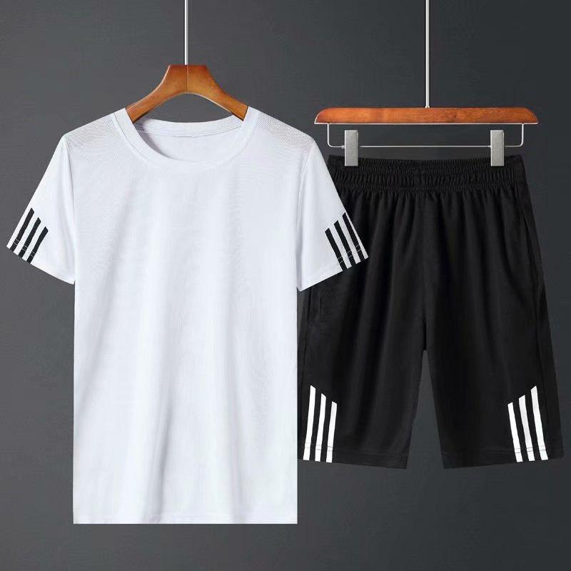 Product Introduction of Bộ Đồ Thể Thao Cho Bố Trung Niên, Trang Phục Mùa Hè, Áo Phông ngắn Tay Mỏng Và Thoáng Khí, Quần Đùi Nhanh Khô, Bộ Đồ Hai Mảnh Thường Ngày 2