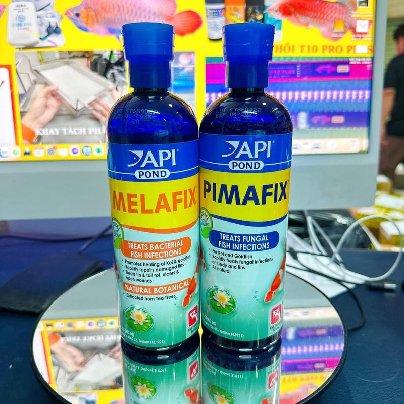 COMBO MELAFIX POND Và PIMAFIX POND Thường Thảo dượċ An Toàn Trị Nấm Và Khuẩn Hại Chai 473ml - Siêu Tiết Kiệm