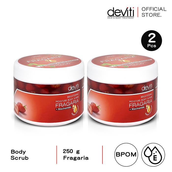Gambar deviti Combo 2 Body Scrub Fragaria 250 GR Extract Strawberry Lulur Cream Tanpa Bilas BPOM CMB02 - Not Specified dari Deviti Kota Administrasi Jakarta Barat Tokopedia