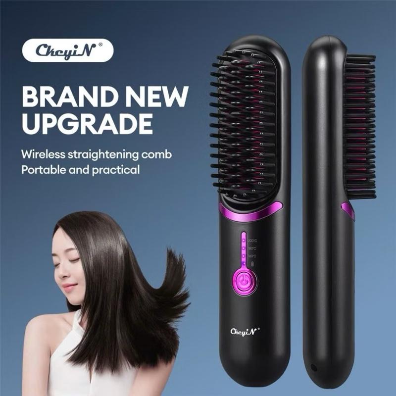 Product Introduction of Lược Chải Tóc Điện lon âm Lược duỗi Thẳng Chất lượng cao Lược Bảo Vệ Tóc Với 50 Triệu lon âm nữ 1