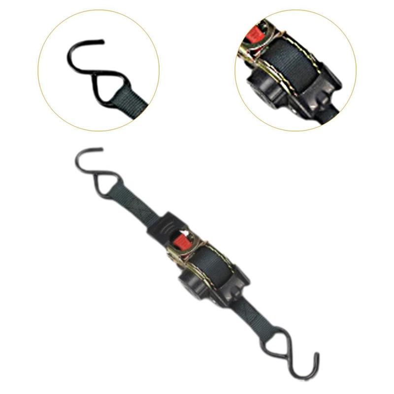 Product Introduction of Retractable Ratchet Strap with S Hooks Convenience Luggage Strap Heavy Duty Automatic Shrink Bundle Tape for Boat Vehicles 1
