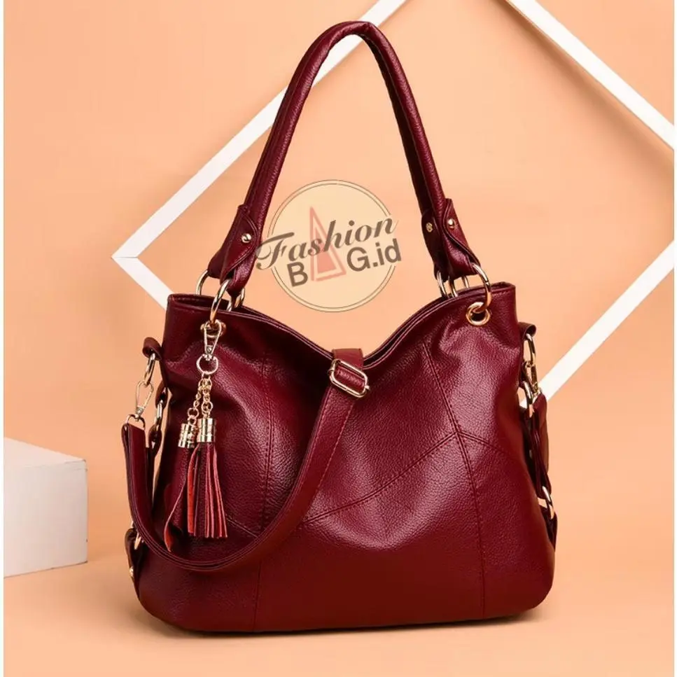 FASHION BAG.ID | MILEA SHOULDERBAG | Tas Shoulderbag Wanita Semi Kulit Milea | Tas Selempang Dan Bahu Wanita | Tas Wanita Besar | Selempang Wanita Besar | Tas Bahu Wanita Kasual | Tas Formal Wanita | Tas Kuliah | Tas Kantor | Tas Mengaji Arisan | Tas Tote