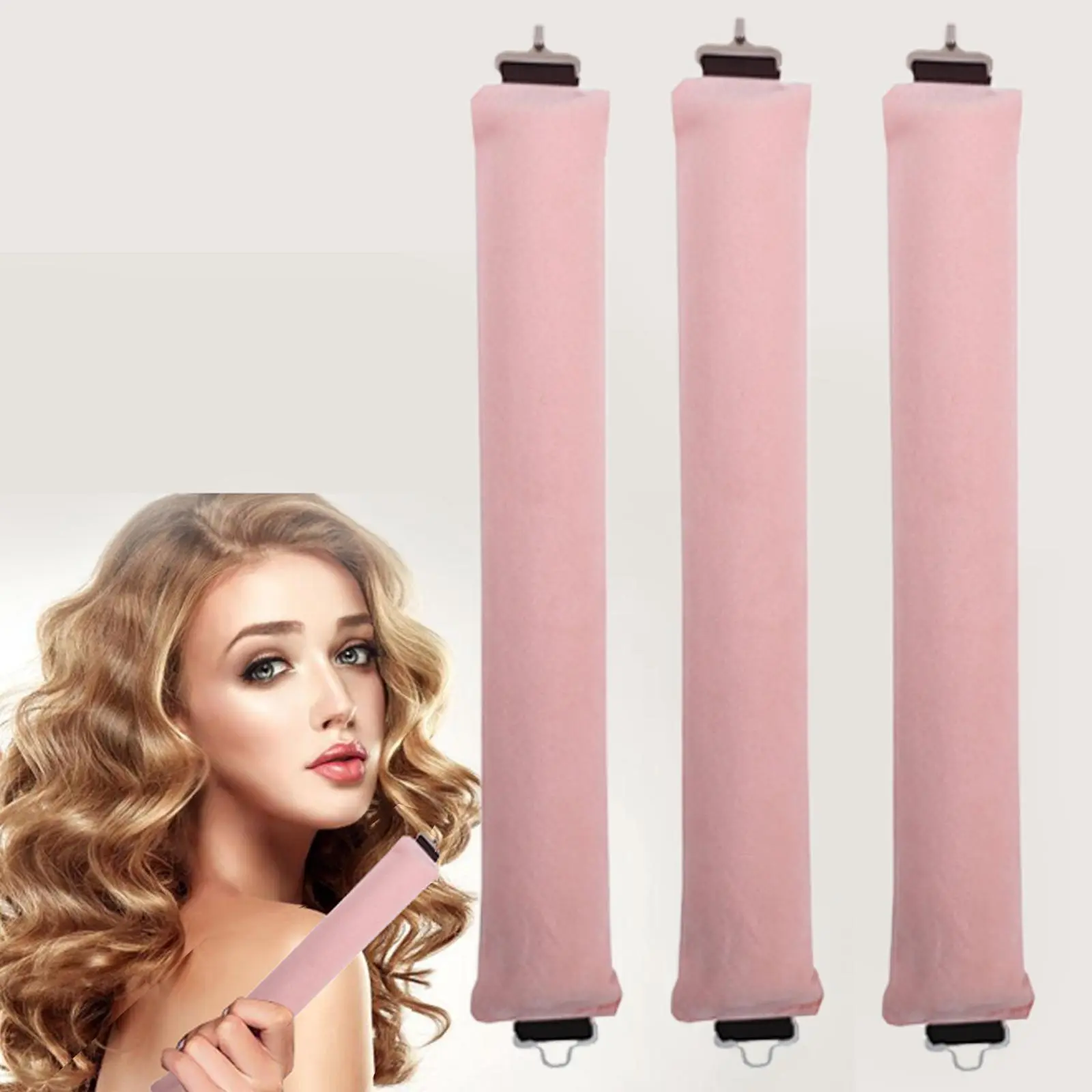 Heatless Hair Curler (3 Counts/set), Elastic Hair Curler, No Heat Hair Curler, Sleep in Hair Curler, Hair Styling Tool for Women & Girls, Curly Hair Styling Tool