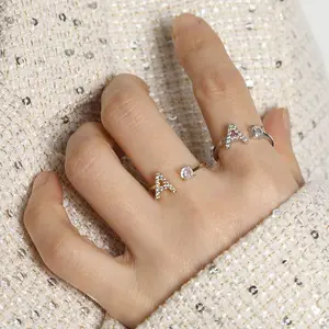 CC13 -- CINCIN INISIAL ABJAD  Titanium STEEL Rings